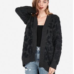 ⭐️ NWOT ⭐️ Express Cozy Leopard Cardigan Sweater